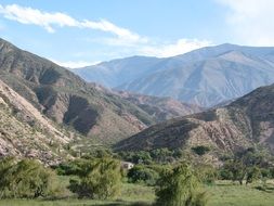 andes mountains on landscape