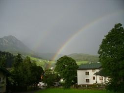 double rainbow sky