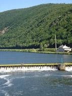 photo of a dam on a river in France