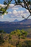 distant view of picturesque Mount Lindesay