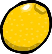 lemon fruit drawed