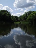 wonderful clouds and lake