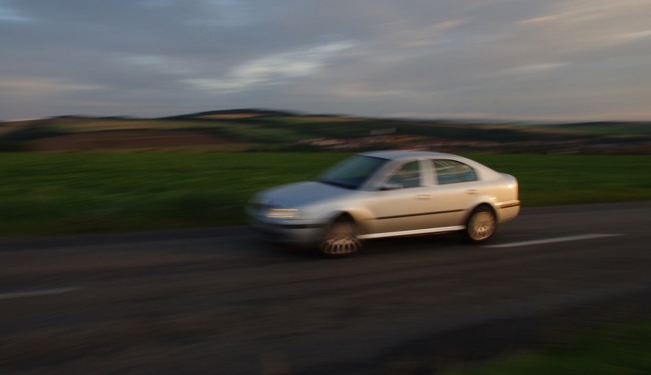 Car on the asphalt