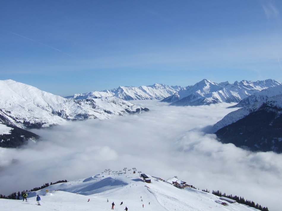 cloudy mountains in Austria