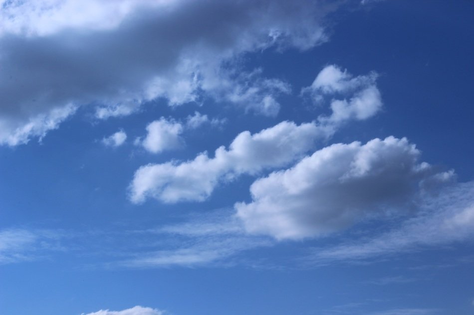 Clouds in the sky in summer