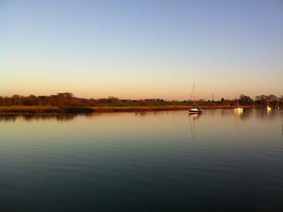 Landscape in the sunset time