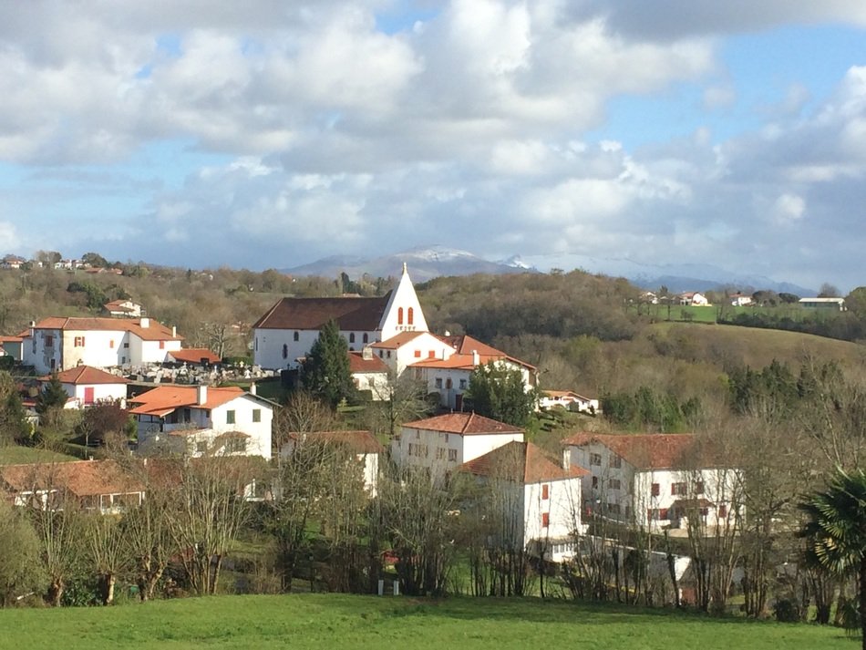field landscape basque church