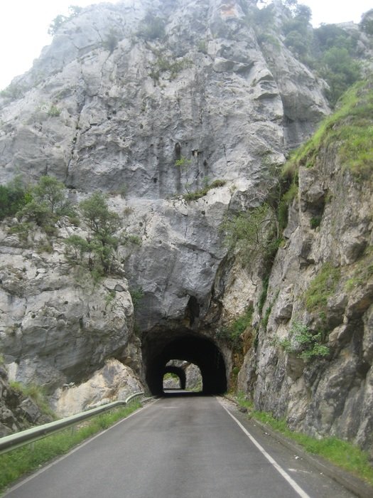 tunnel on the road to Asturias