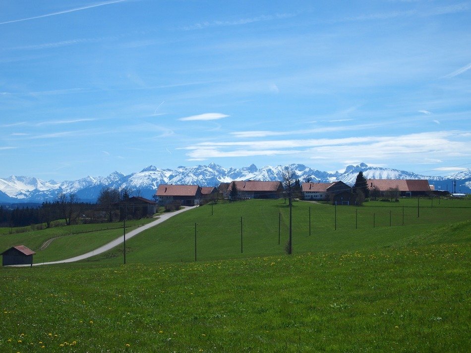 village landscape in Bavaria