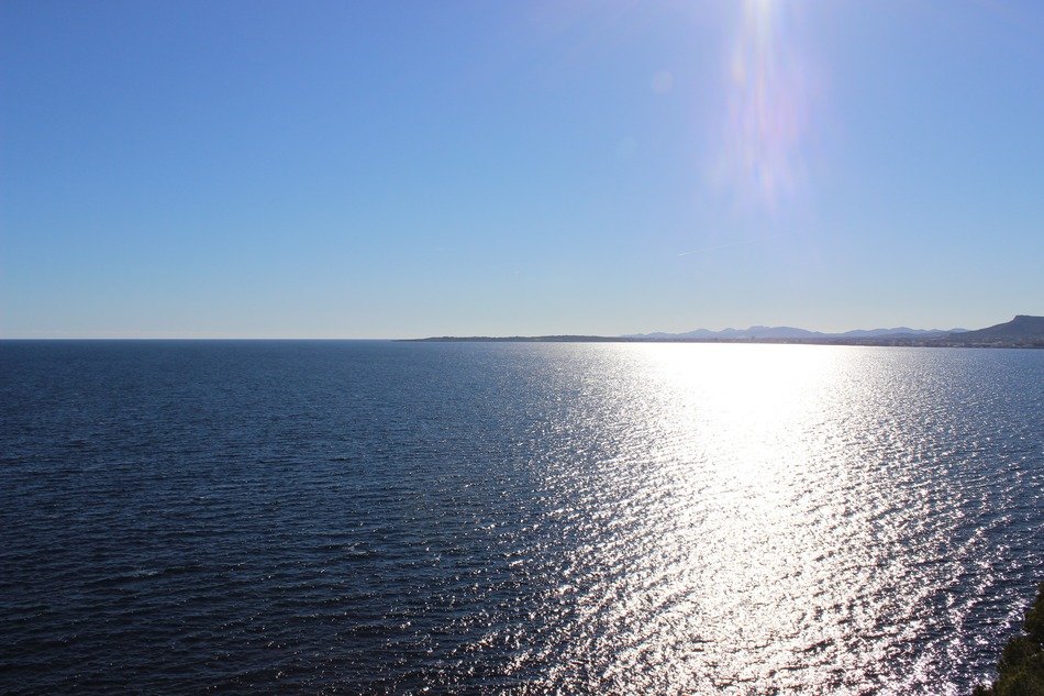 Landscape of the sea in Mallorca