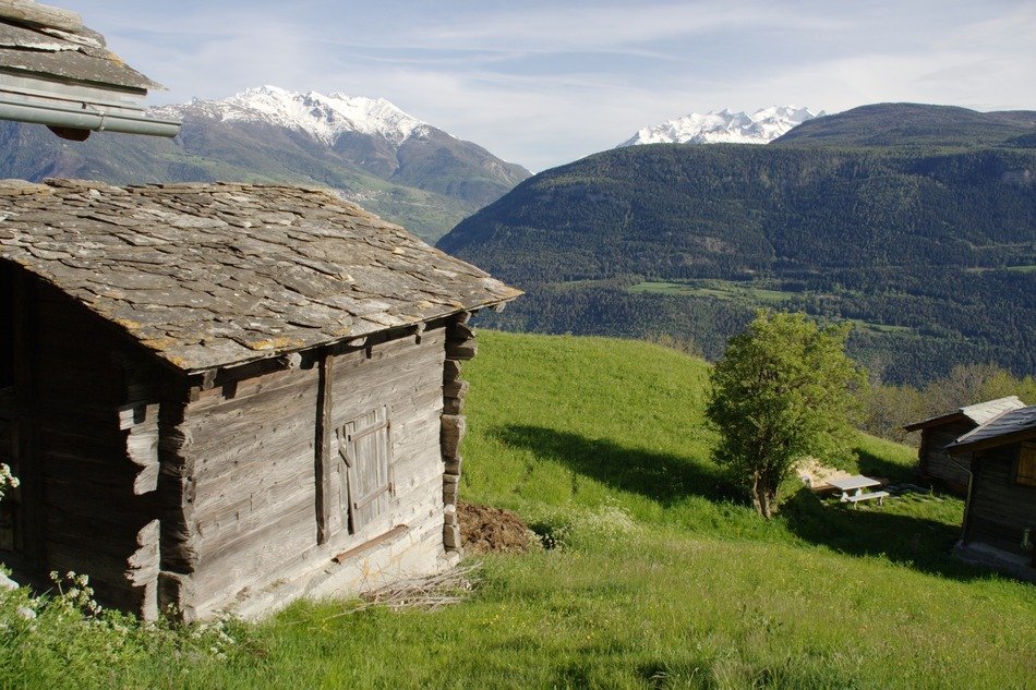 barn in the area of Valais