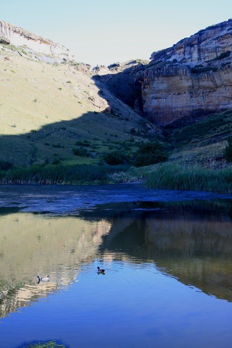 natural water near the Drakensberg mountain