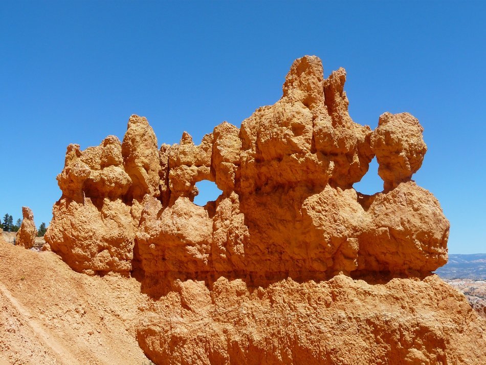 unusual form of sandstone in Bryce Canyon, Utah