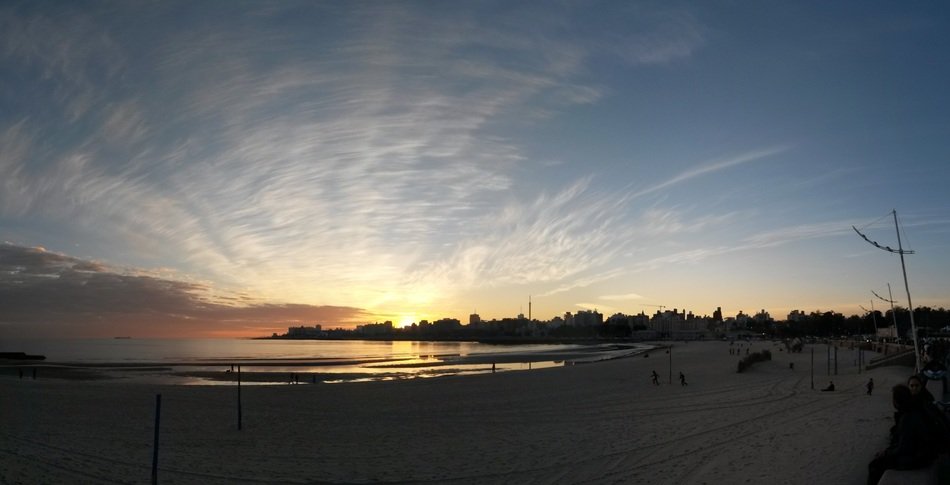 scenic sunset in Uruguay
