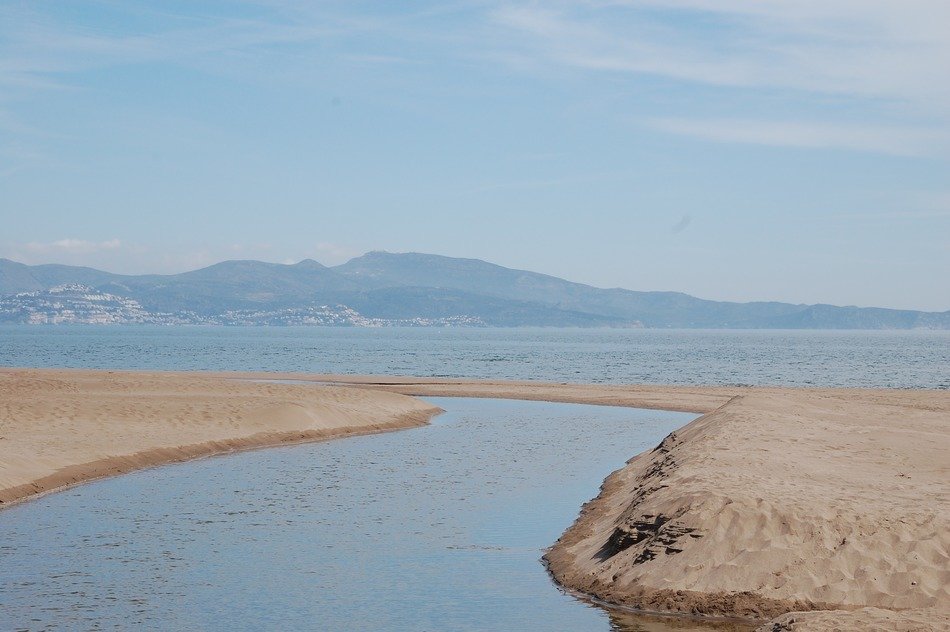 Landscape with the sea and sand