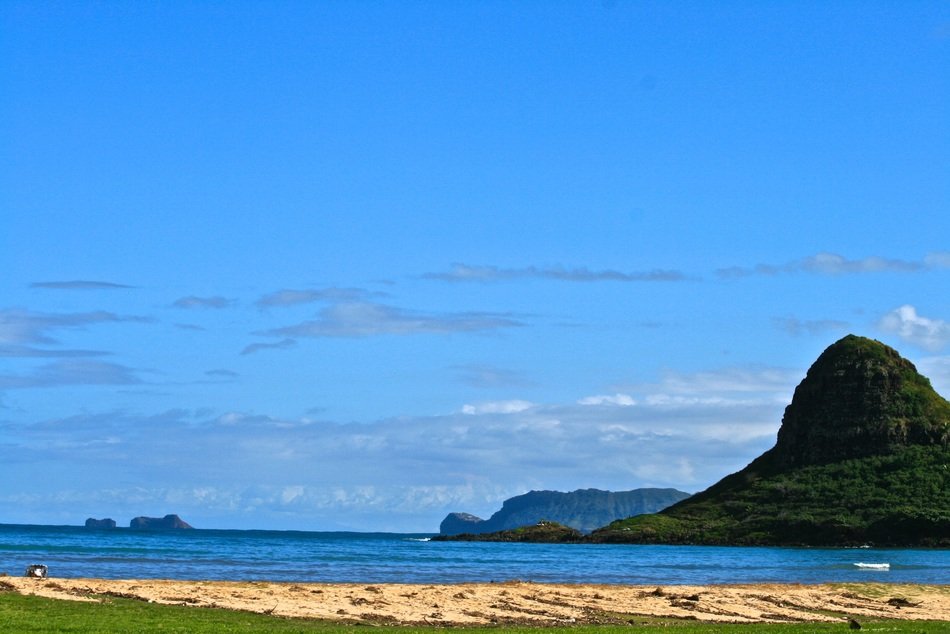 beach near the ocean on the island