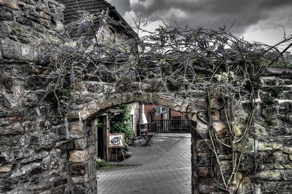 Archway made of masonry