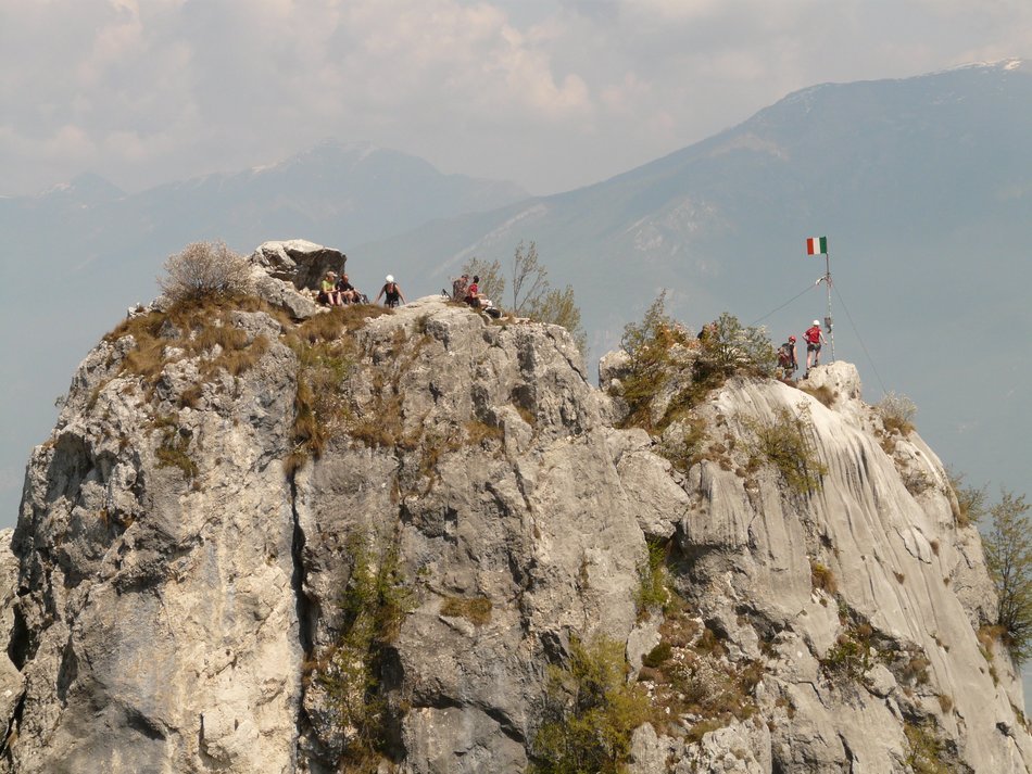 rock near the mountains in italy