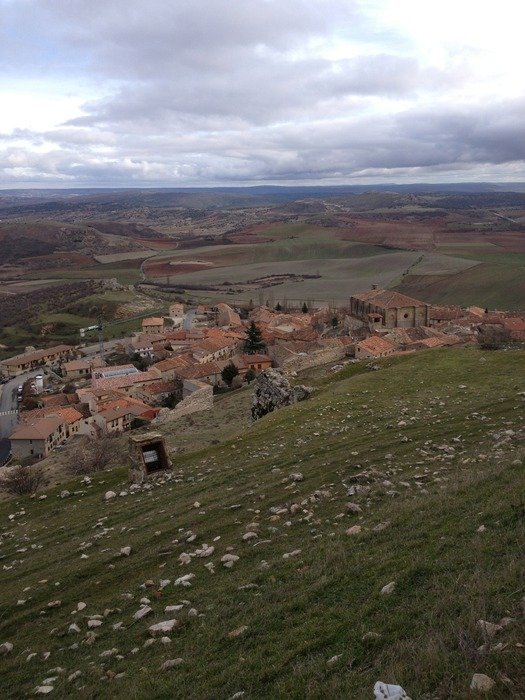 atienza dramatic landscape with people