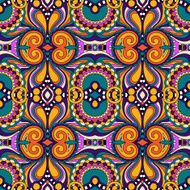 seamless geometry vintage pattern ethnic style ornamental backg N2