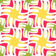 Seamless Colored Cross Pattern