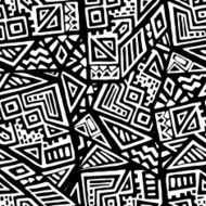 Tribal seamless pattern N4