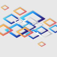 3D abstract rhombus pattern background