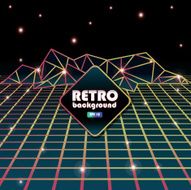 Retro patterns and background design templates bright colorful N4