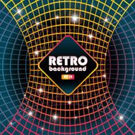 Retro patterns and background design templates bright colorful N10