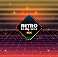 Retro patterns and background design templates bright colorful N15
