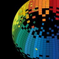 abstract colorful check data background for design