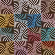 set of abstract color stripe pattern background