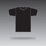 Floating Black Tshirt Icon