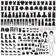 isolated clothing silhouette