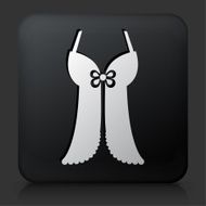 Black Square Button with Lingerie icon