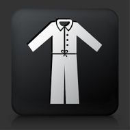 Black Square Button with Pajamas Icon