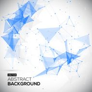 Abstract low poly Molecule And Communication Background