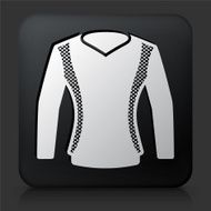 Black Square Button with Sweater Icon