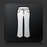 Black Square Button with Pants Icon N3