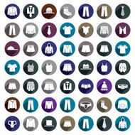 Man clothes vector icon set