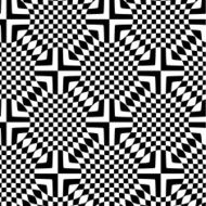 Op art square to circle (Seamless optical pattern n&deg; 5)