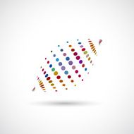 abstract colorful polka dot pattern