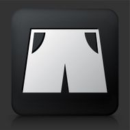 Black Square Button with Pair of Shorts