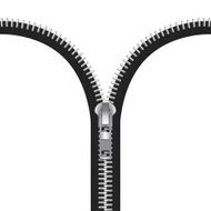 Vector Zipper Illustration Isolated on White Background N2