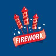 vector icon for fireworks N5