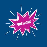 vector icon for fireworks N6