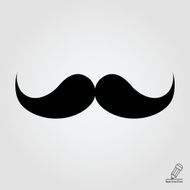 Retro moustache icon