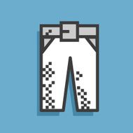 Icon jeans illustration