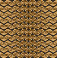 Seamless Golden Art Deco Pattern Texture Wallpaper Background