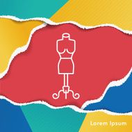 model hanger line icon